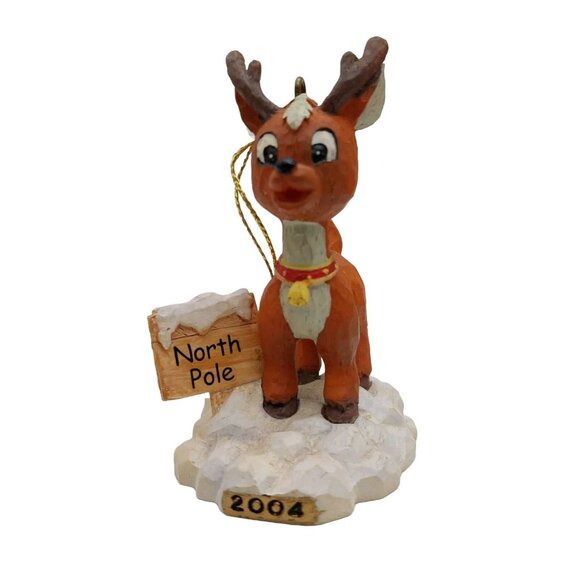 Rudolph The Red Nose Reindeer Marathon 2004 Series 4 Christmas Ornament 3 1/2" - Picture 1 of 6